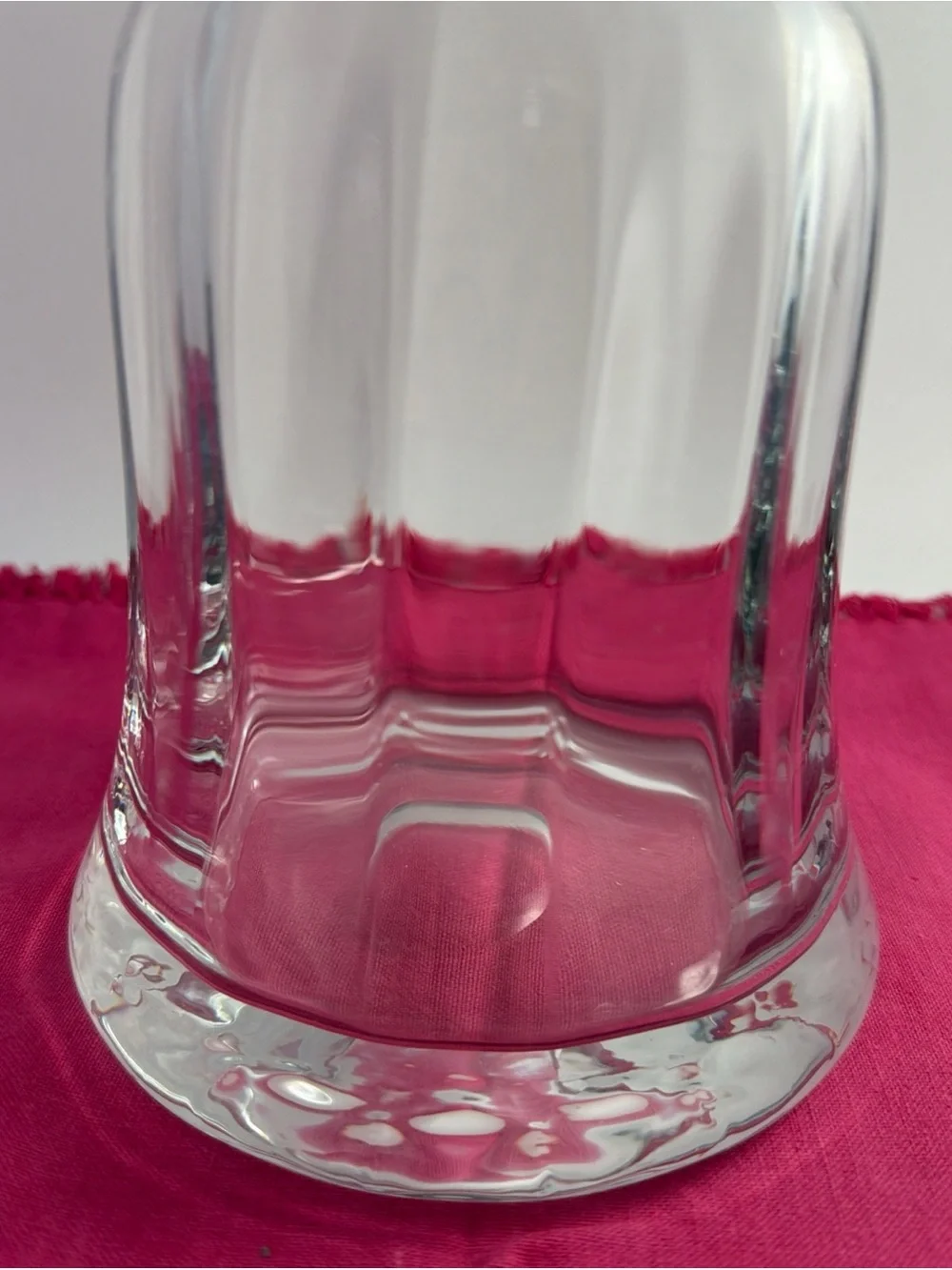 Vintage Hand Blown Bell Shaped Decanter Crystal with Stopper